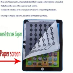 1pc Hot Selling Mini Tablet Computer Learning Machine For Kids, English Early Education Touch Reader, Gift Toy, Educational Early Education Toy