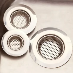 1PC Household Stainless Steel Kitchen Sink Strainer Drain Metal Bath Waste Screen Tool