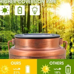 1pc Hummingbird Solar Lantern Lights, Outdoor Hanging Metal Decor Lanterns-Waterproof LED Decorative Light for Garden Patio Yard Lawn Backyard Front Porch As Gifts for Mom Grandma Women