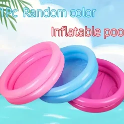 1pc Inflatable Swimming Pool 23.6inch Double-Layer Round Air Floating Tray Indoor Fishing Pond PVC Material Unisex No Power Required Perfect for Pool Party Christmas Gift - Blue