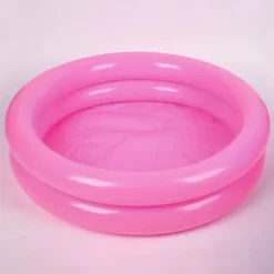 1pc Inflatable Swimming Pool 23.6inch Double-Layer Round Air Floating Tray Indoor Fishing Pond PVC Material Unisex No Power Required Perfect for Pool Party Christmas Gift - Blue