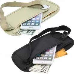 1PC Invisible Travel Waist Packs Waist Pouch for Passport Money Belt Bag Hidden Security Wallet Casual Bag For Men Women