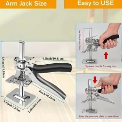1pc Labor-Saving Arm Jack, Cabinet Board Lifter, Tile Height Adjuster, Labor-Saving Arm Jack For Door Panel Drywall Lifting, Hand Lifting Tool