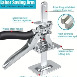 1pc Labor-Saving Arm Jack, Cabinet Board Lifter, Tile Height Adjuster, Labor-Saving Arm Jack For Door Panel Drywall Lifting, Hand Lifting Tool