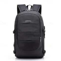 1pc Large Capacity Laptop Storage Backpack Schoolbag For Outdoor Camping Travel Anti-theft Waterproof Sports Bag With USB Charging Port Father's Day Gift Birthday Gift