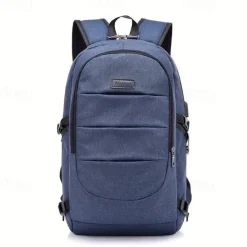 1pc Large Capacity Laptop Storage Backpack Schoolbag For Outdoor Camping Travel Anti-theft Waterproof Sports Bag With USB Charging Port Father's Day Gift Birthday Gift