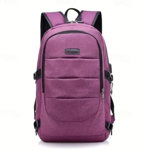 1pc Large Capacity Laptop Storage Backpack Schoolbag For Outdoor Camping Travel Anti-theft Waterproof Sports Bag With USB Charging Port Father's Day Gift Birthday Gift