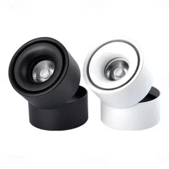 1PC LED Ceiling Spotlight 360 Adjustable Downlight Surface Mounted 12W 10W 7W Warm White Cold White 85-265V