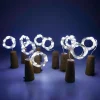 1pc 10LED 1m Solar Wine Bottle Stopper Copper Fairy Strip Wire Outdoor Party Decoration Novelty Night Lamp DIY