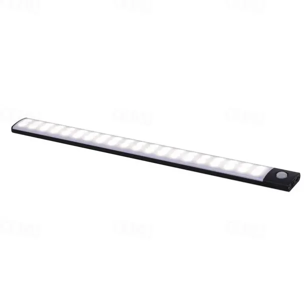 1pc LED Motion Sensor Cabinet Light Under Counter Closet Lighting Wireless Magnetic USB Rechargeable Kitchen Night Lights for Wardrobe Closets Cabinet Cupboard Stairs Corridor Shelf