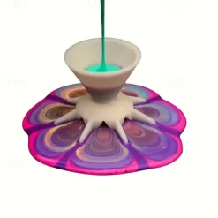 1pc 7-Leg Funnel Tiny Split Cup For Acrylic Paint Pouring DIY Flower Jewelry Making Pour Painting Supplies Practical Convenient Tool