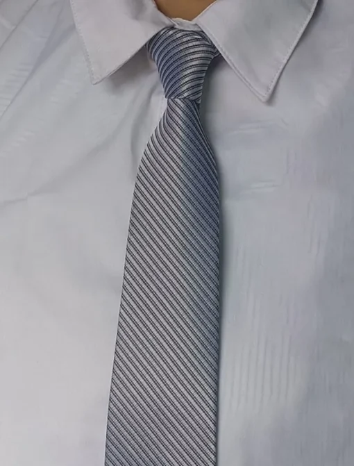1Pc Light Gray Man Necktie Business Manager Tie Width 8cm Bridegroom Groomsman Tie
