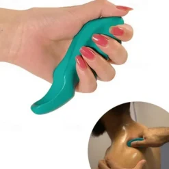 2pc Manual Thumb Saver Massager Full Body Deep Tissue Trigger Point Massage Tool Pain Relief Neck Back Therapy Thumb Protector 3.5x1.8