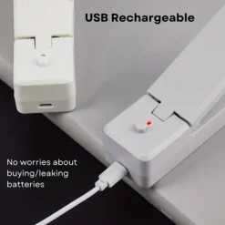1pc Mini Bag Sealer, USB Rechargeable Portable Sealing Machine, Handheld Heat Vacuum Sealers For Plastic Bags, Kitchen Tools