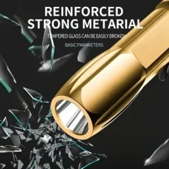 1pc Mini Portable LED Bright Flashlight With USB Fast Charging Water-resistant For Outdoor Hiking At Night