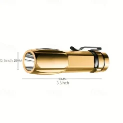 1pc Mini Portable LED Bright Flashlight With USB Fast Charging Water-resistant For Outdoor Hiking At Night