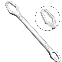 1PC 3-24mm Multifunctional Double Head Wrench, Household Tools Universal Self-tightening Adjustable Special-shaped Wrench Portable Hand Tools