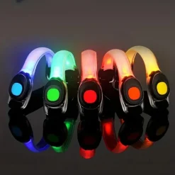 1pc Night Running Light Armband - High-Visibility Reflective LED Safety Band with Flashing Mode for Running, Walking, Jogging, Cycling - Includes Batteries, Random Color, Adjustable and Versatile