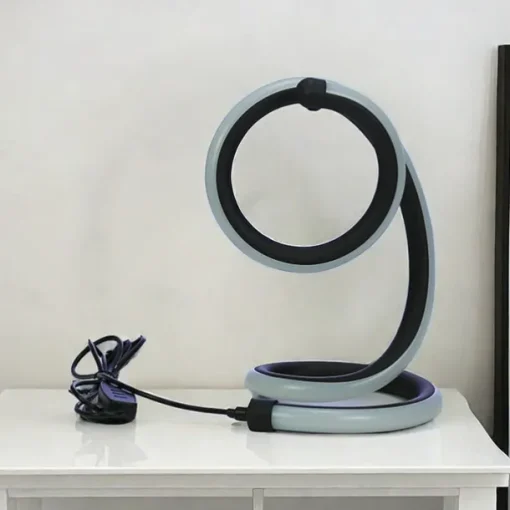 1pc Nordic Simple Spiral Table Lamp, Bedroom Bedside Eye Protection, Dimmable USB Powered LED Decorative Lamp for Home Living Room Bedroom
