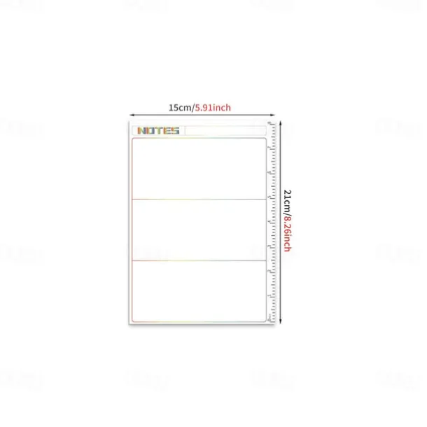 1pc Notes Wallpaper Magnetic Monthly/Weekly/Daily Planner Calendar Table Dry Erase Whiteboard Blackboard Fridge Sticker Message Board Menu
