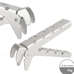 1Pc Outdoor Heat-Resistant Aluminum Alloy Pot Clamp Durable and Lightweight for Camping Hiking Outdoor Cooking