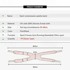 1PC Patella Tracking Short Knee Brace - Running Exercise Athletic Support Sleeve Stabilizer for Post Kneecap Dislocation Tendonitis Ligament Patellofemoral Pain MCL / LCL Injuries