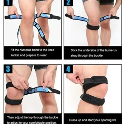 1PC Patella Tracking Short Knee Brace - Running Exercise Athletic Support Sleeve Stabilizer for Post Kneecap Dislocation Tendonitis Ligament Patellofemoral Pain MCL / LCL Injuries