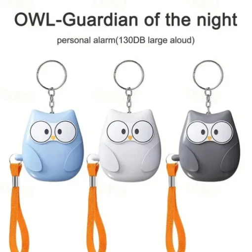 1pc Personal Safety Alarm For Women 130dB Self Defense KeychainWith LED Strobe Light Personal Emergency Security Safe Devices KeyChain Alarms For Elderly