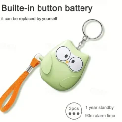 1pc Personal Safety Alarm For Women 130dB Self Defense KeychainWith LED Strobe Light Personal Emergency Security Safe Devices KeyChain Alarms For Elderly