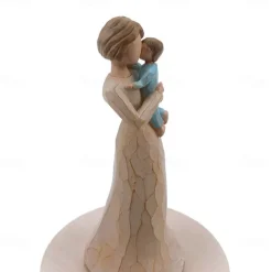1pc Resin Musical Box 5.5 Inch Mother-Daughter Figurine Ideal Gift For Mom From Daughter For Birthday Mothers Day Gift For Home Room Living Room Office Decor