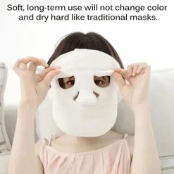 1pc Reusable Face Towel Mask Cold Hot Compress Facial Steamer Towel Mask Moisturizing Beauty Skin Care Spa Towels For Facial Facial Steamer Mask For Women Girls