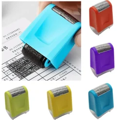 1pc Roller Identity Theft Protection Stamp For ID Privacy Confidential Data Guard Rolling Stamps Reusable isfang