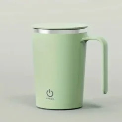 1pc Self Stirring Mug Electric Mixing Cup Magnetic Stirring Cup Rechargeable Auto Magnetic Mug Self Stirring Coffee Mug Rotating Home Office Travel Stirring Cup Suitable For Coffee Milk Cocoa