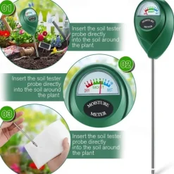 1pc Soil Moisture Meter, Soil Hygrometer For Plants, Soil Water Gauge Meter Indoor Outdoor, Soil Moisture Sensor For Garden, Lawn, Farm Plants Care