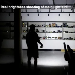 1pc Solar COB Flashlight with LED Work Lights, Camping Lights, USB Rechargeable Searchlight, Portable Hand Held Rechargeable Lantern