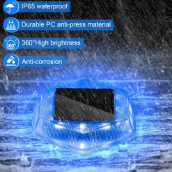 1PC Solar Hexagonal Buried Light - Outdoor Deck, Staircase Step & Pathway Garden Trail Lighting