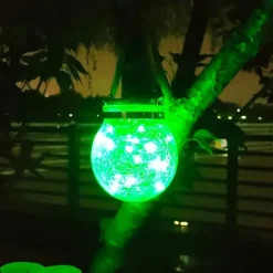 1pc Solar Lantern, Garden Decor Waterproof Outdoor Lanterns, Christmas Decorations Solar Lights, Patio Hanging Lights For Backyard Fence Pathway, Halloween & Christmas Decorations