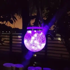 1pc Solar Lantern, Garden Decor Waterproof Outdoor Lanterns, Christmas Decorations Solar Lights, Patio Hanging Lights For Backyard Fence Pathway, Halloween & Christmas Decorations