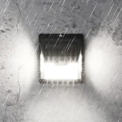 1pc Solar Motion Sensor Light 40LED Tri-side Outdoor Solar Light Waterproof for Lane Courtyard Garage Porch Wireless Safety Lighting 6500K Pure White Black