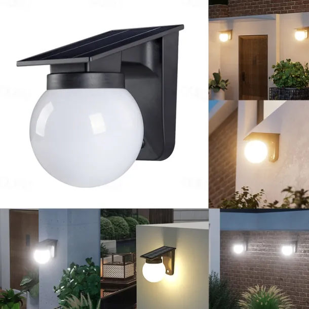 1PC Solar Outdoor Light Wall Lamp Courtyard Balcony Decoration Outdoor Waterproof Patio Lamp Home Garden Layout Fence Ambient Light