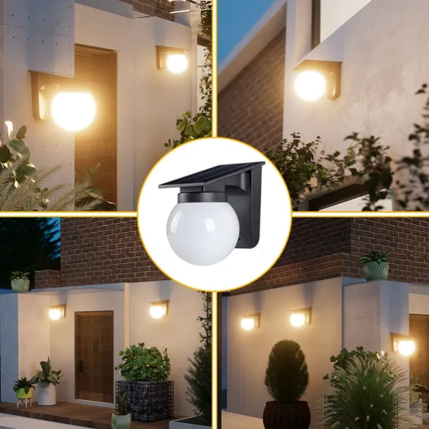 1PC Solar Outdoor Light Wall Lamp Courtyard Balcony Decoration Outdoor Waterproof Patio Lamp Home Garden Layout Fence Ambient Light