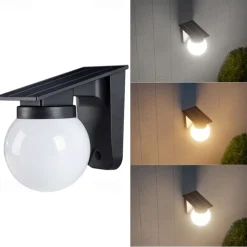 1PC Solar Outdoor Light Wall Lamp Courtyard Balcony Decoration Outdoor Waterproof Patio Lamp Home Garden Layout Fence Ambient Light