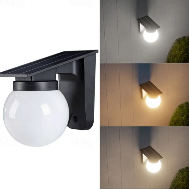 1PC Solar Outdoor Light Wall Lamp Courtyard Balcony Decoration Outdoor Waterproof Patio Lamp Home Garden Layout Fence Ambient Light