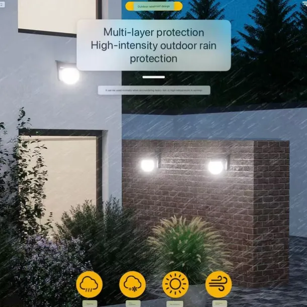 1PC Solar Outdoor Light Wall Lamp Courtyard Balcony Decoration Outdoor Waterproof Patio Lamp Home Garden Layout Fence Ambient Light