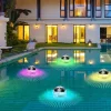1pc Solar Projection Pool Light, Floating Swimming Light, Outdoor Waterproof Pool Light Colorful Transparent Decorative Light Water Float Light Pathway Lights