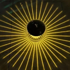 1pc Solar Projection Pool Light, Floating Swimming Light, Outdoor Waterproof Pool Light Colorful Transparent Decorative Light Water Float Light Pathway Lights