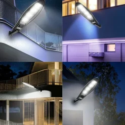 1pc Solar Wall Light 42/84/126/168LED Solar Street Light, Outdoor Waterproof LED for Garden and Wall with Adjustable Angle