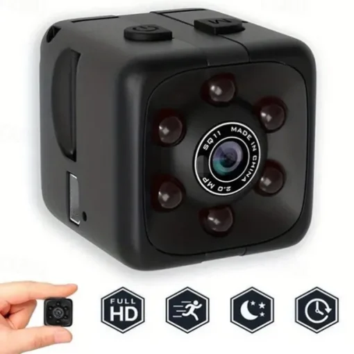 1pc SQ11 1080P Portable Wearable Night Vision Small HD Nanny Camera Mini Indoor Covert Security Cube Camera Conference Video Recorder
