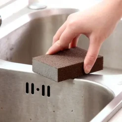 4Pc Strong Decontamination New Diamond Sand Kitchen Brush Sponge Descaling Brush Hot Sale Magic Pan Pot Brush Kitchen Clean Tools