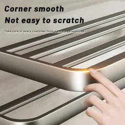 1pc Towel Rack For Bathroom, Folding Multi-layer Towel Bar, Wall Mounted Towel Holder, Bathroom Towel Hanger With Hook, Bathroom Storage And Organization, Bathroom Accessories